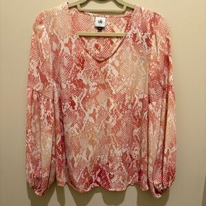 Cabi 5708 Bethany Snake Print Blouse Small